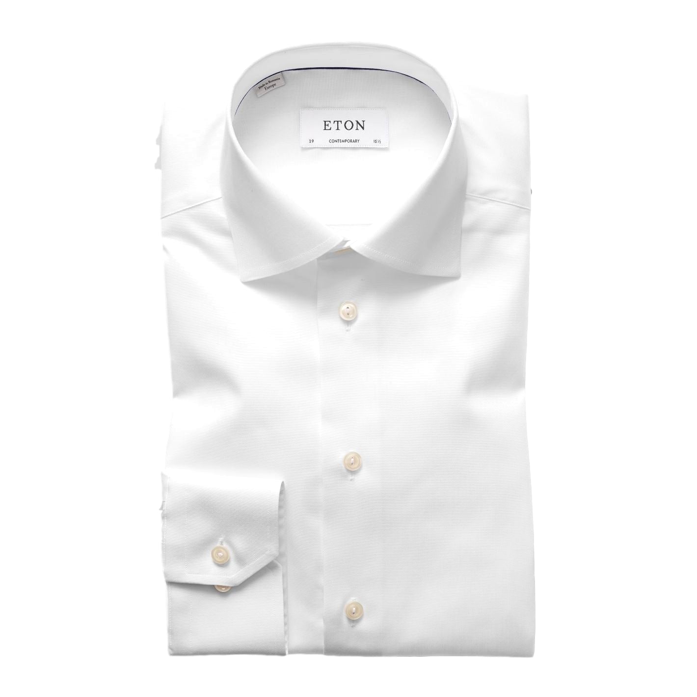 Eton 3000 Contemporary White Signature Twill Shirt Skjorte Hvit