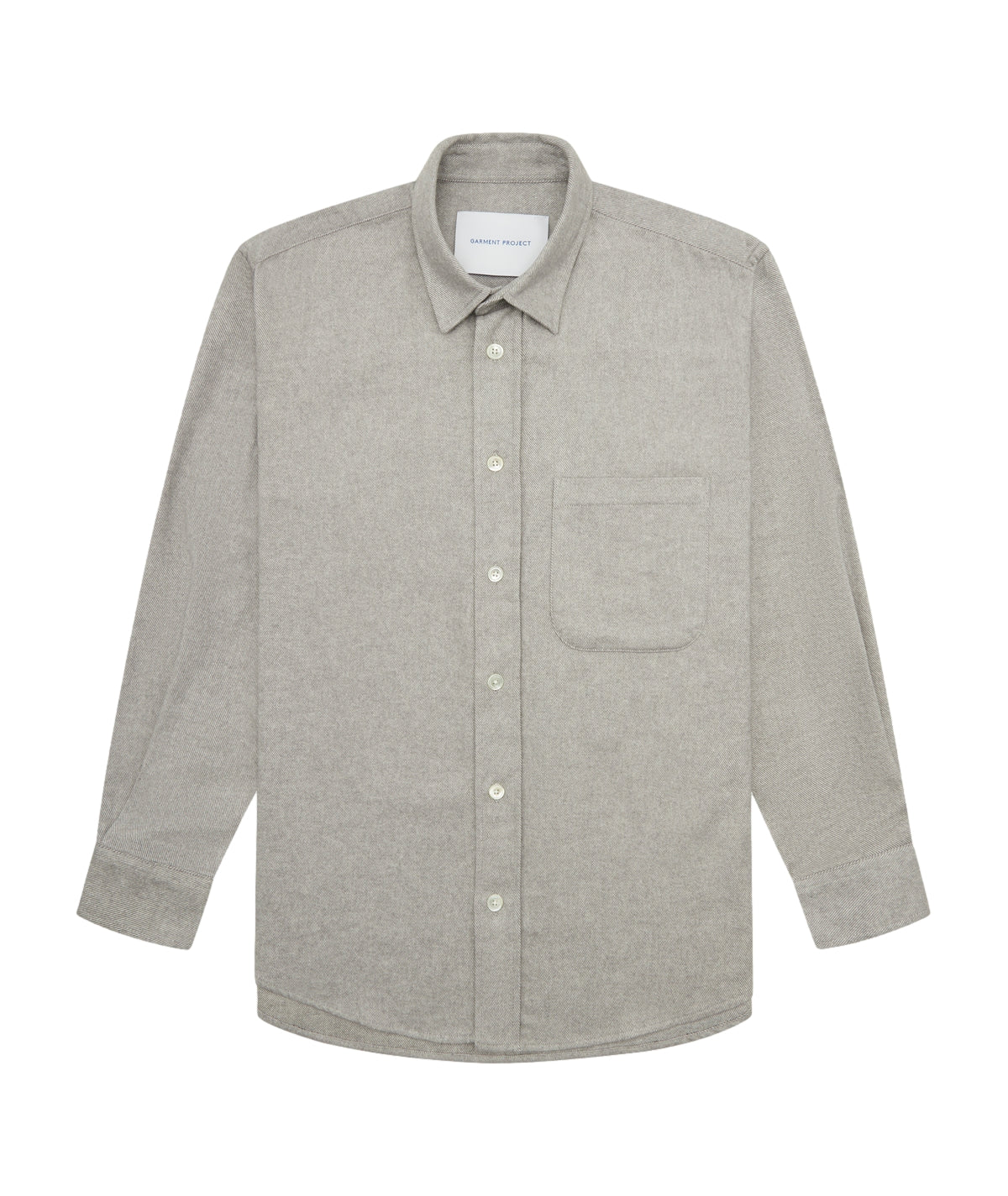 Garment Project Relaxed Long Sleeved Shirt Skjorte Grå - modostore.no