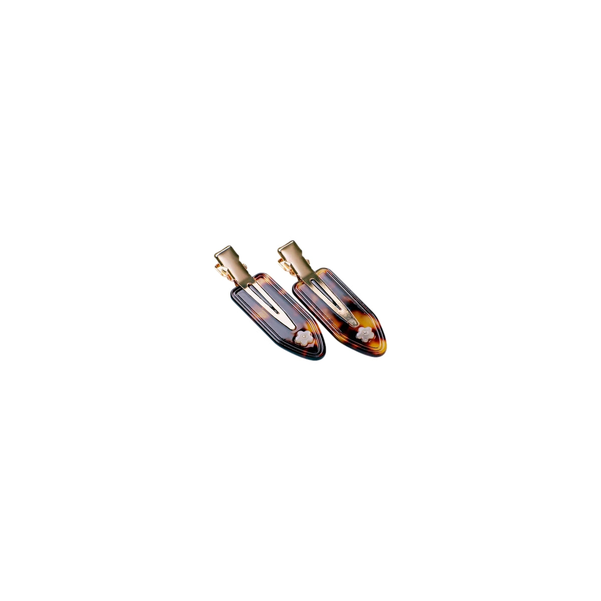 Maanesten Frea Hairclip Set Dark Tortoise Hårspenne Mørkebrun