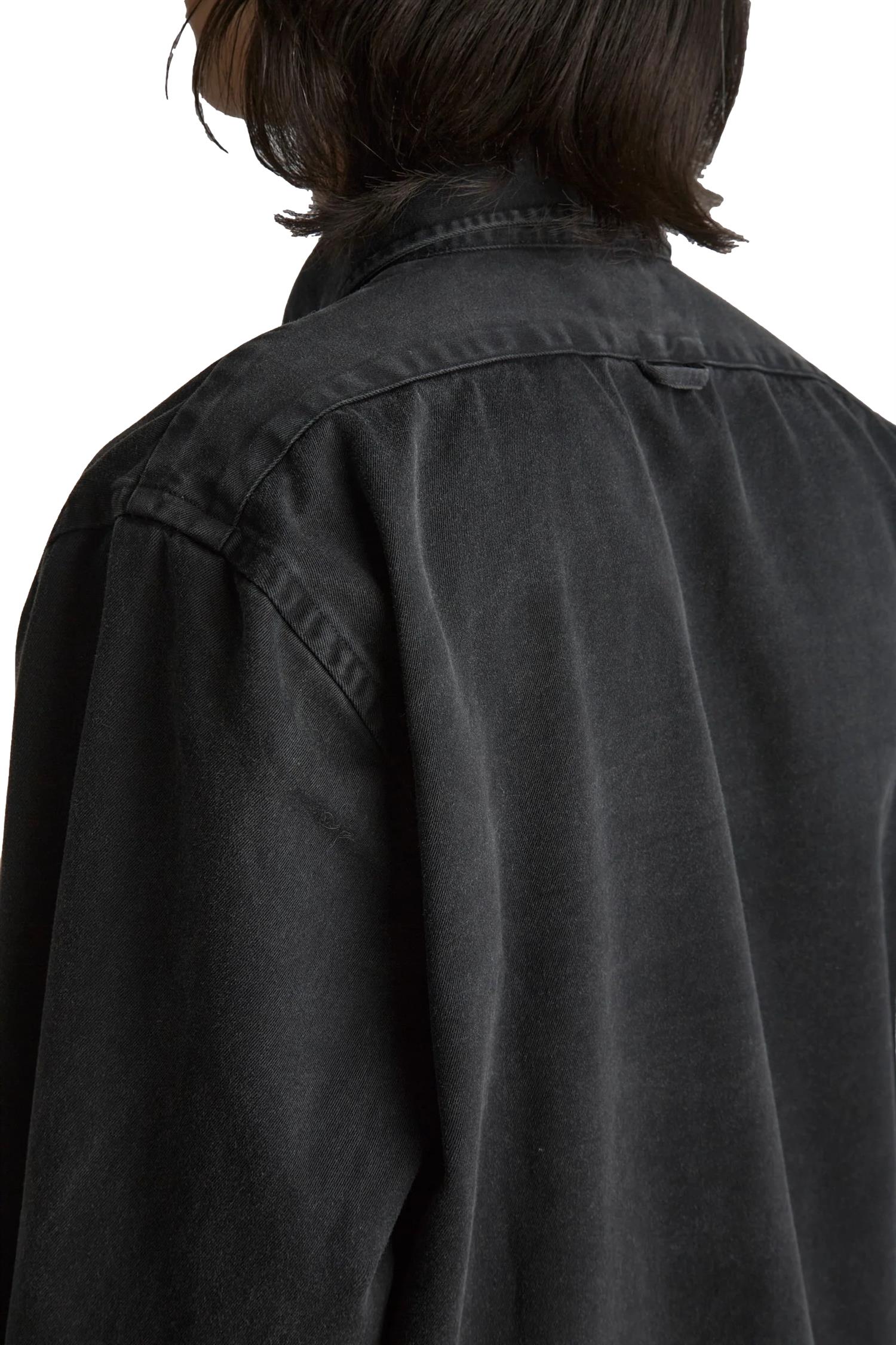 Livid Henrey Skjorte Vasket Sort