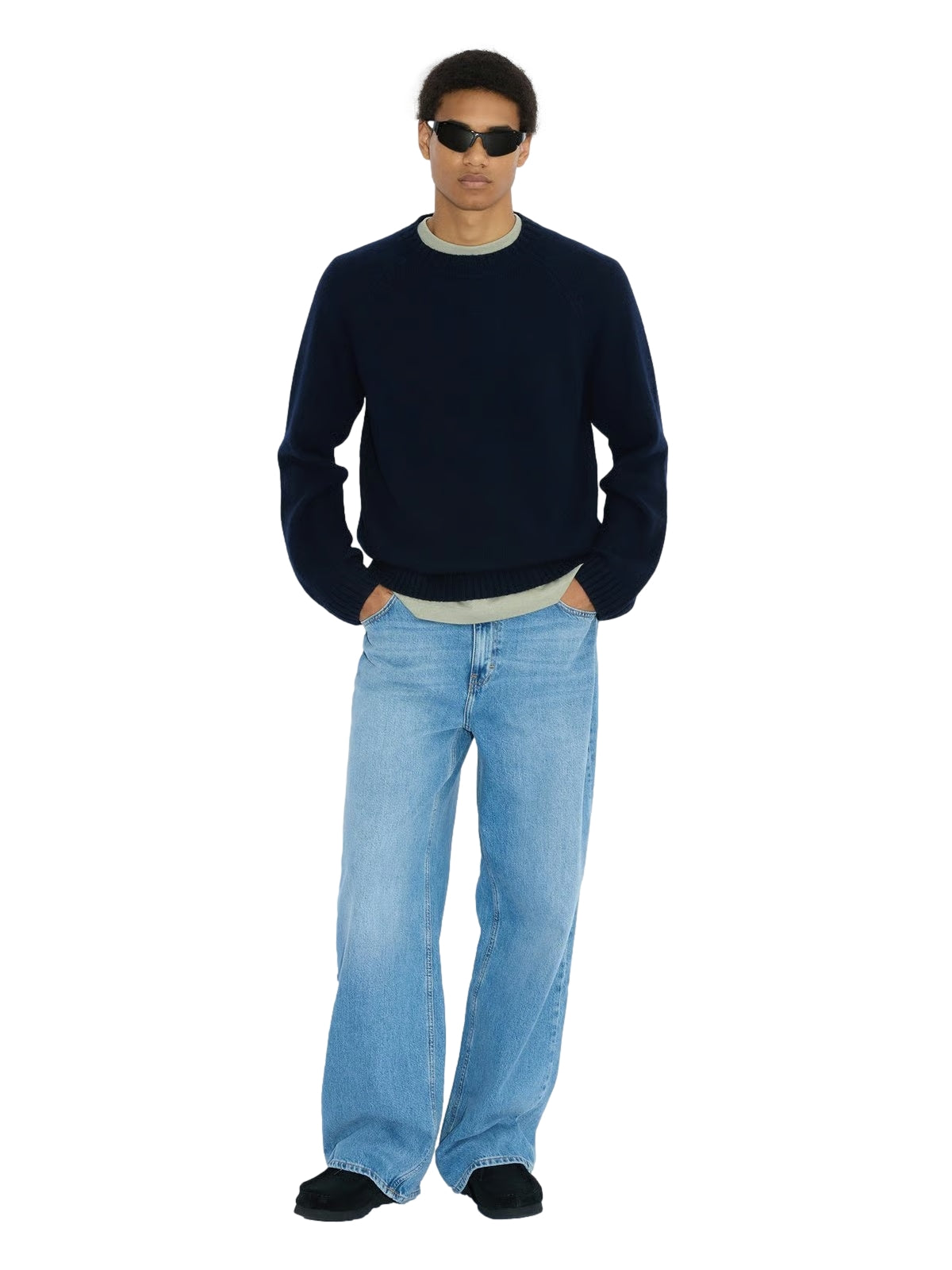 Holzweiler M. Wool Crew Crewneck Navy