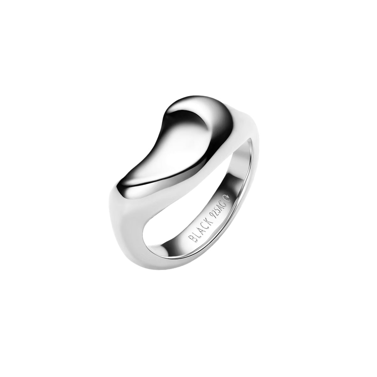 Maria Black Saddle Ring Ring Sølv
