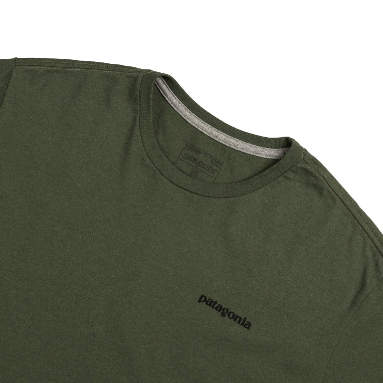 Patagonia M P-Logo Responsibili-Tee T-shirt Flaskegrønn - modostore.no