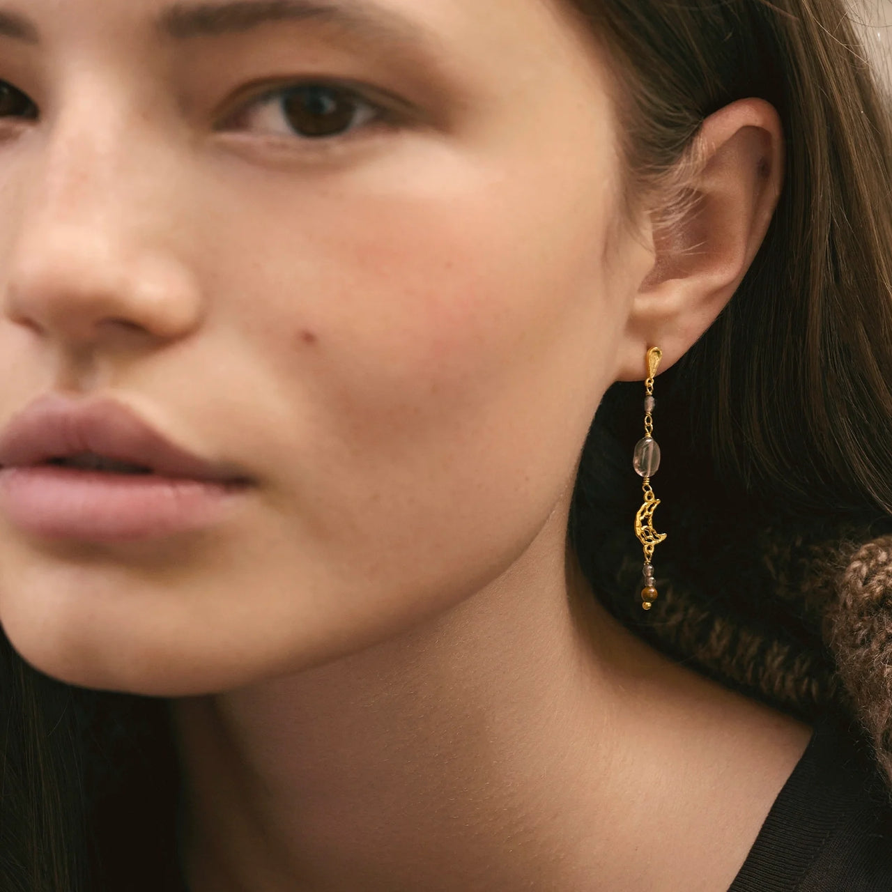 Maanesten Alberte Earrings Øredobber Gull