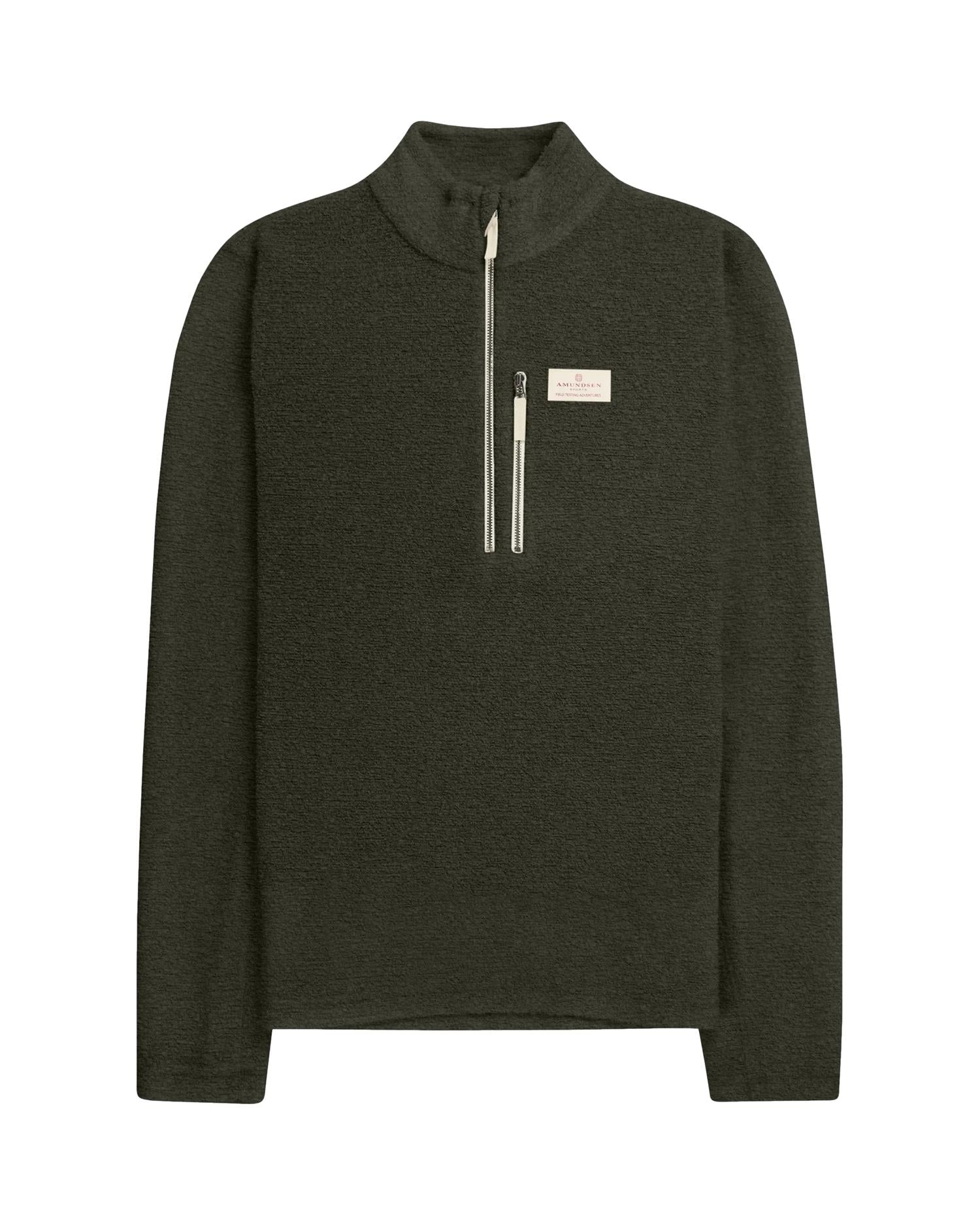 Amundsen Hut Halfzip Mens Genser Grønn