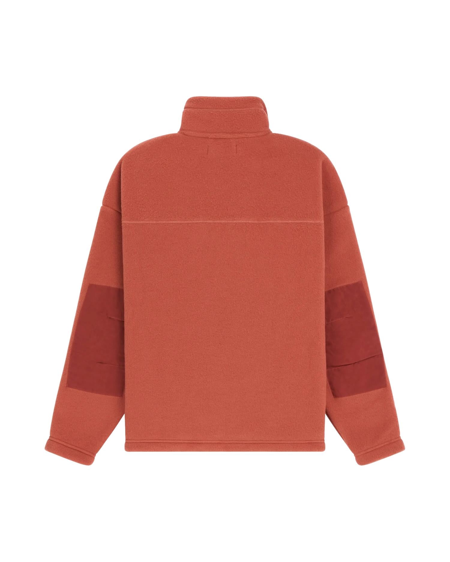 Amundsen V-Bond Waxed Fleece Womens Genser Rustrød