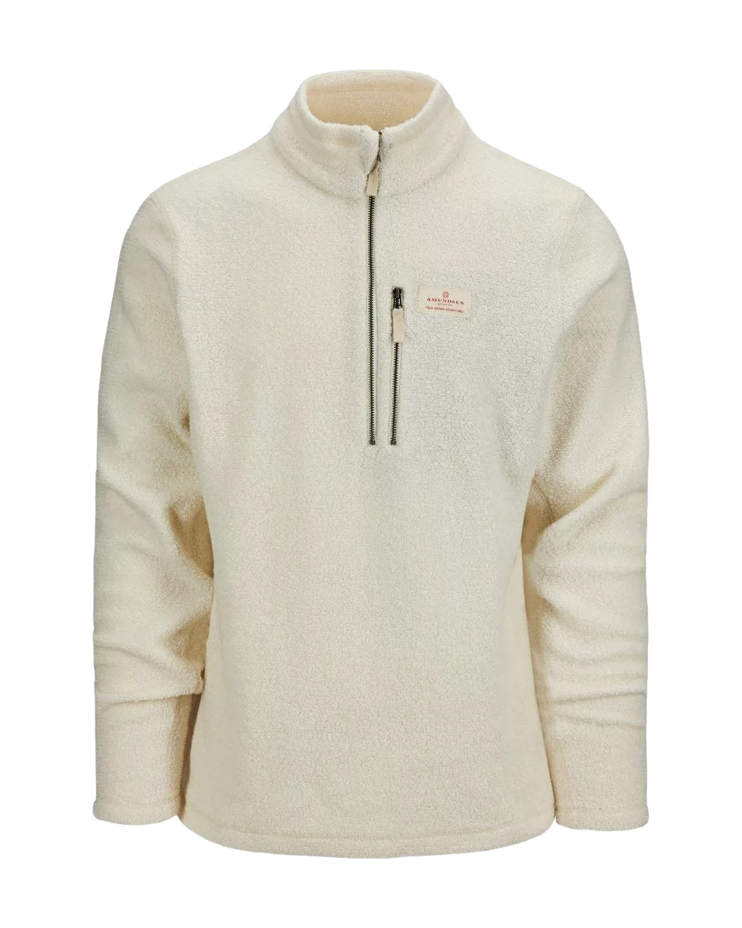 Amundsen Hut Halfzip Mens Genser Off-White