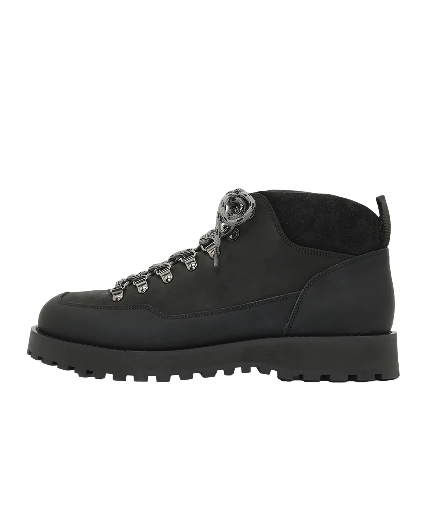 Garment Project Dune Mid - Black Crazy Horse Leather Sko Sort