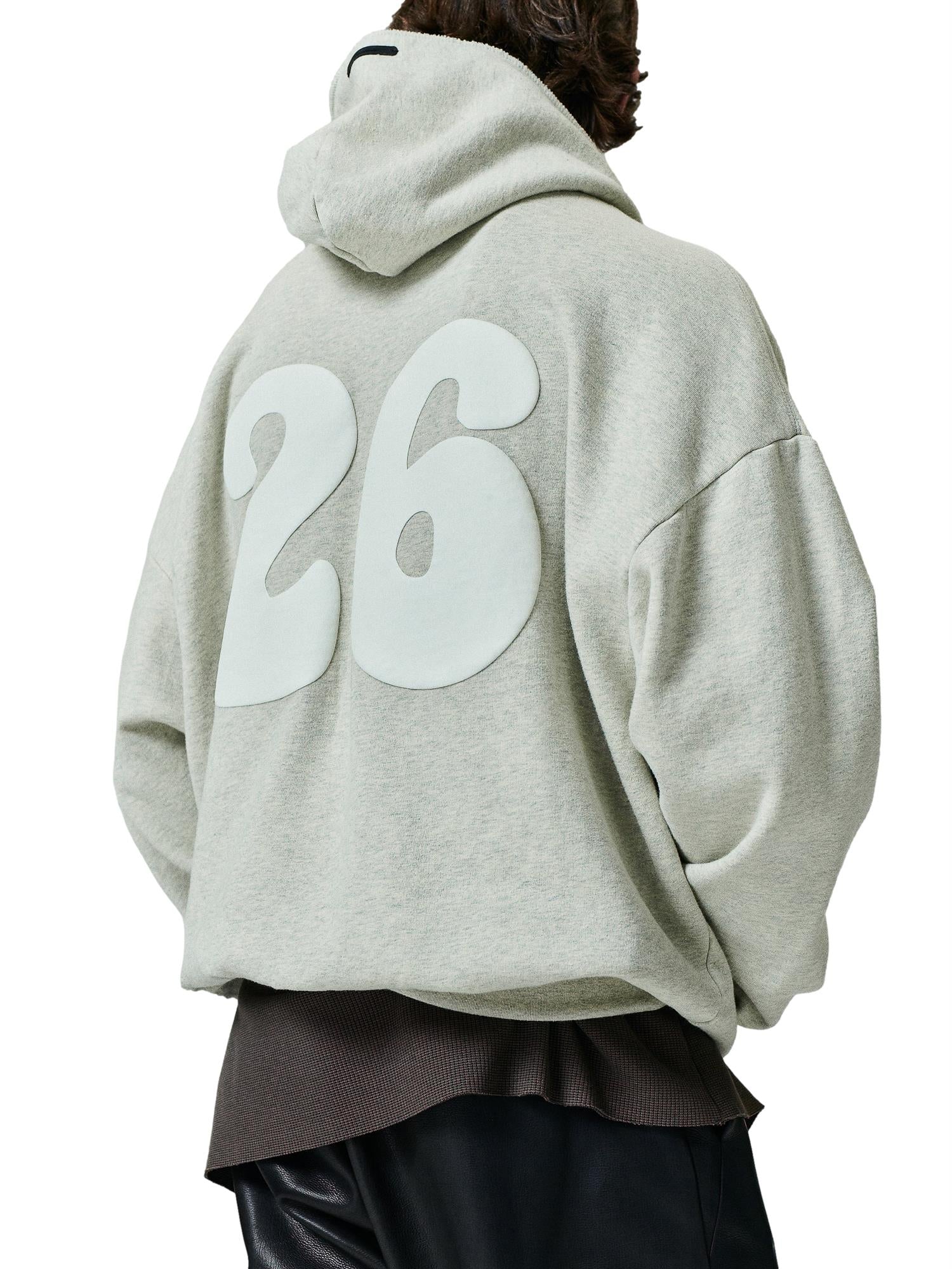 Fear of God Essentials 90S Full Zip Hoodie Hettegenser Lys Grå Melert