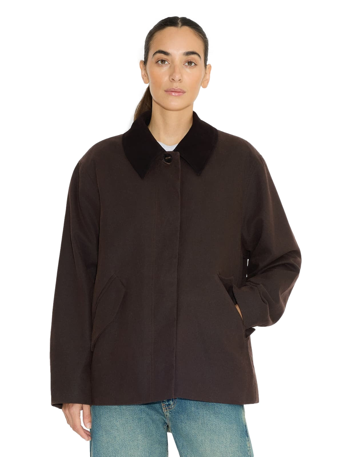 Holzweiler Diana Short Jacket Jakke Mørkebrun