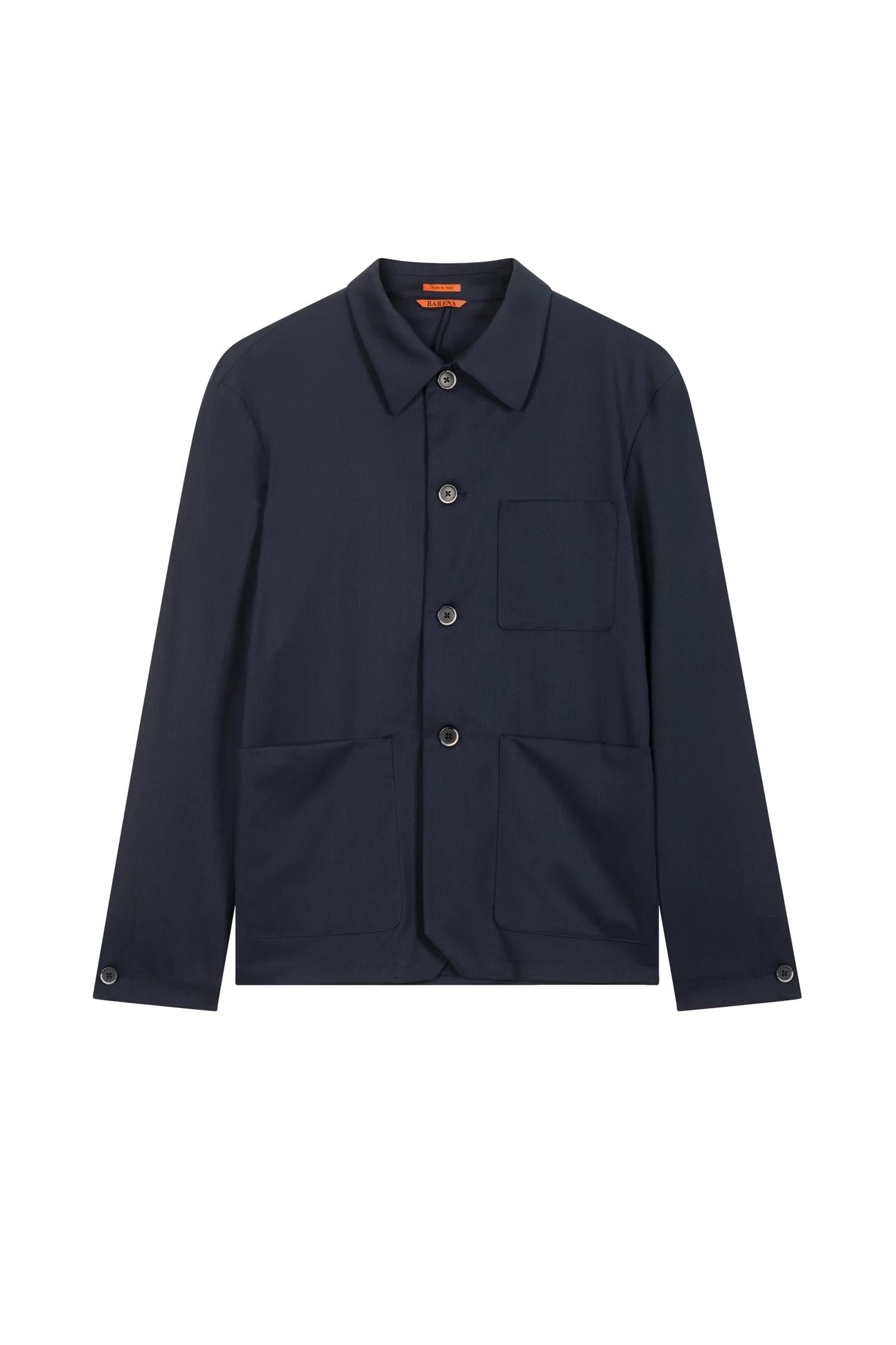 Barena Venezia Overshirt Marafon Novento Skjorte Navy - modostore.no