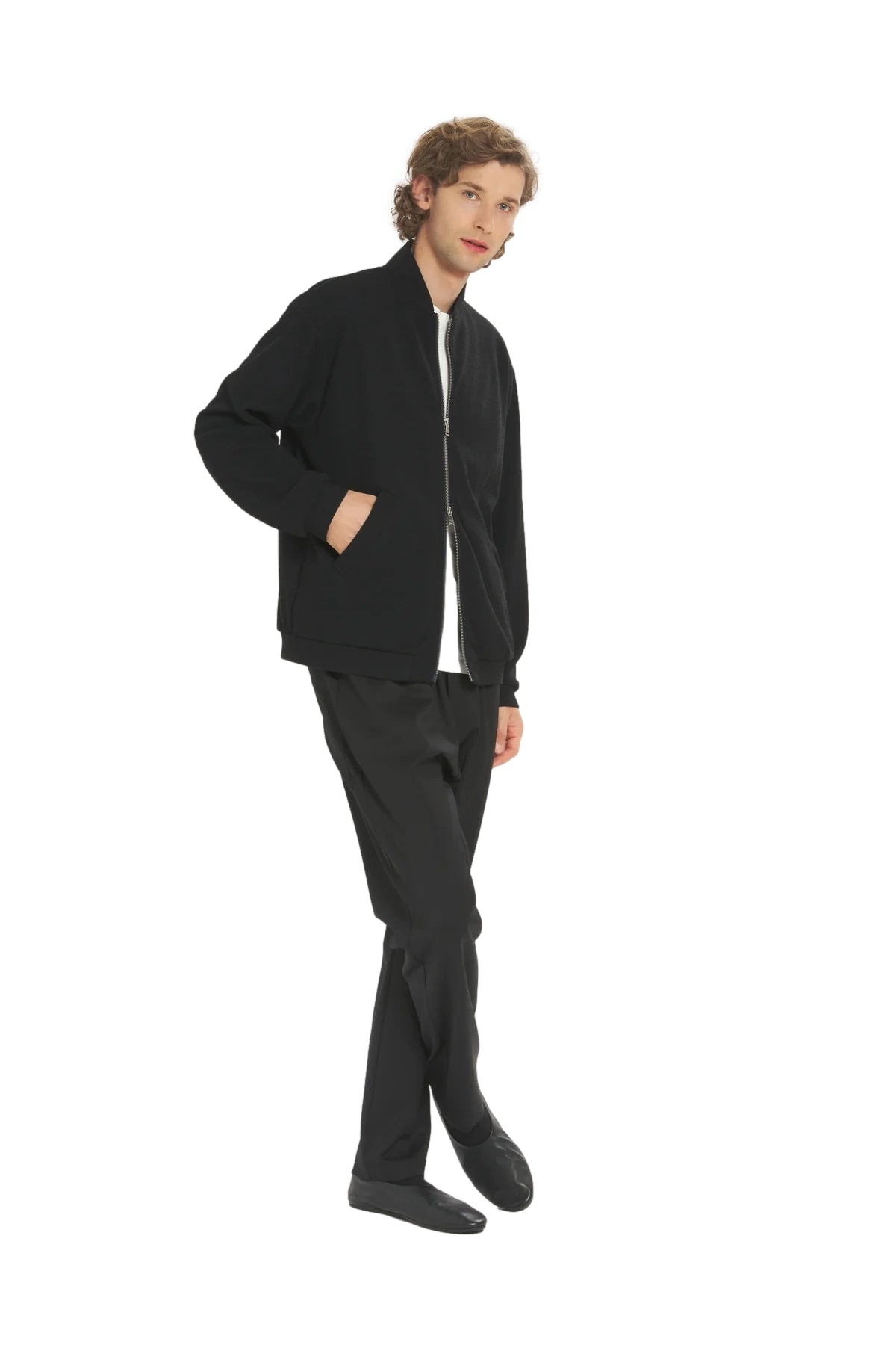 Sort bukse fra Barena Venezia Pantalona Bativoga Novento med rett passform og komfortabel design.