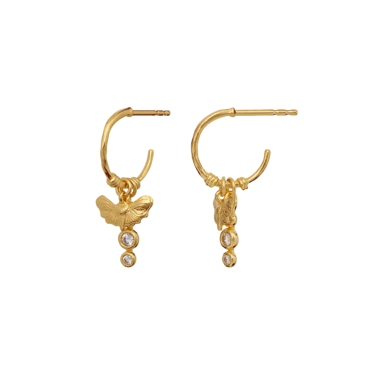 Maanesten Fauna Earrings Øredobber Gull