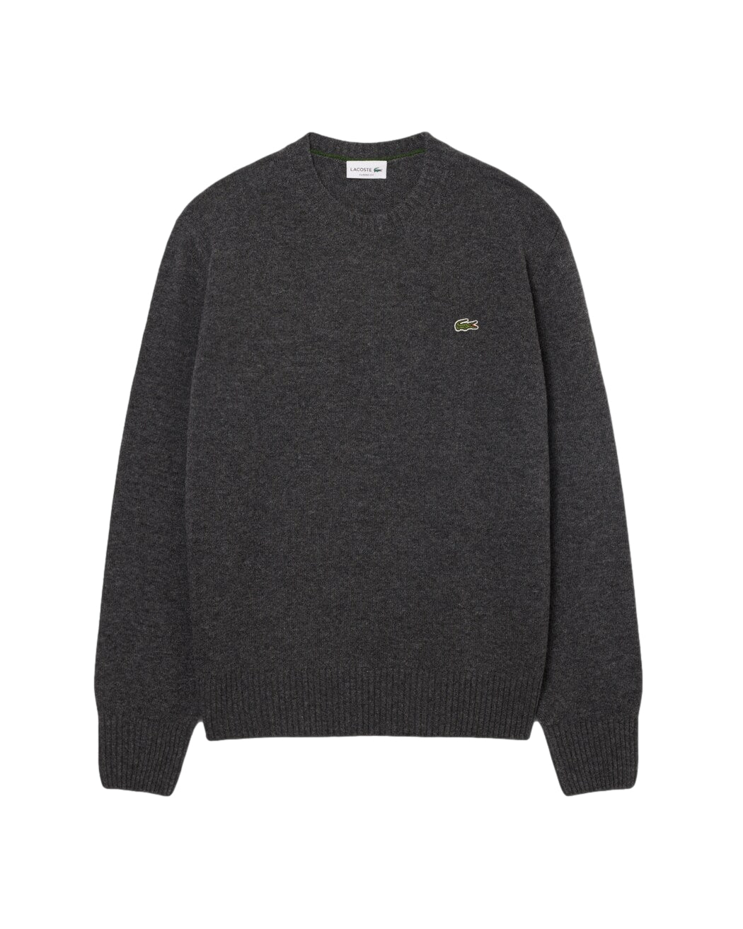 Lacoste Wool Crew Neck Sweater Genser Mørkegrå