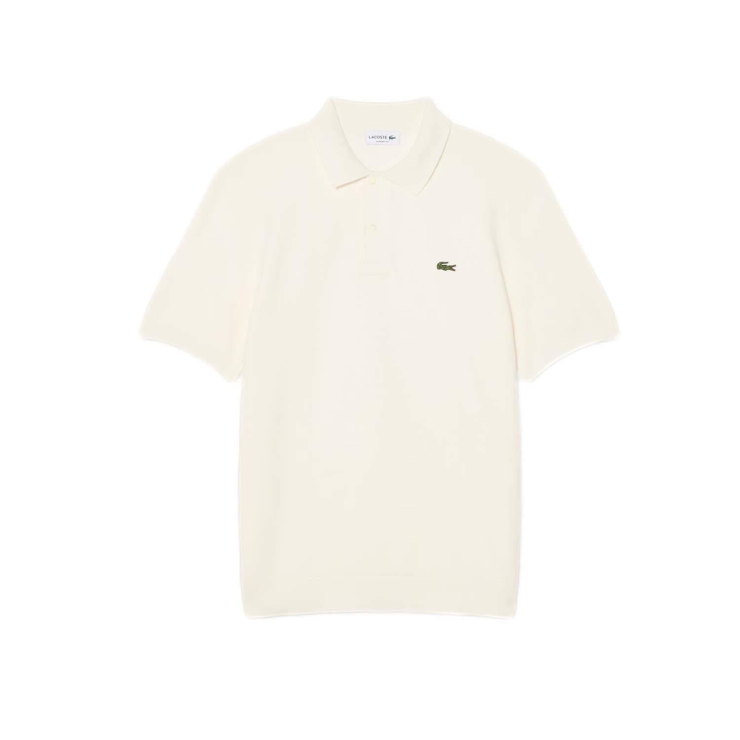 Lacoste Classic Fit Knitted Polo Shirt T-shirt Hvit - modostore.no