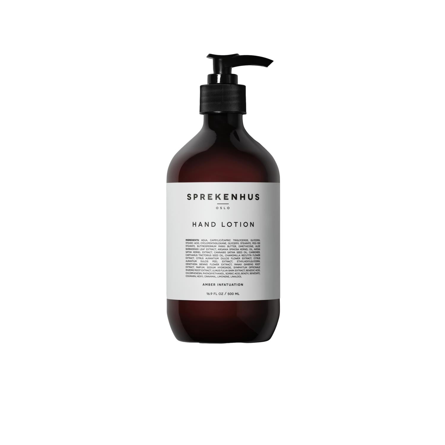 Sprekenhus Hand Lotion 500ml - Amber Infatuation Håndkrem Gjennomsiktig - modostore.no