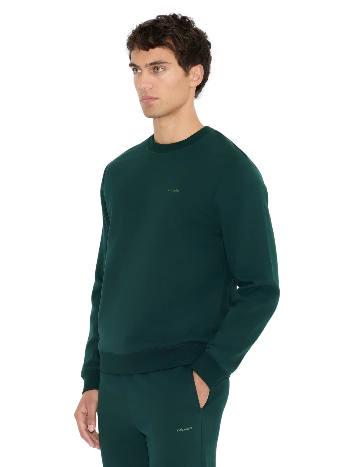 Holzweiler Andrew Crewneck Sweater Genser Flaskegrønn