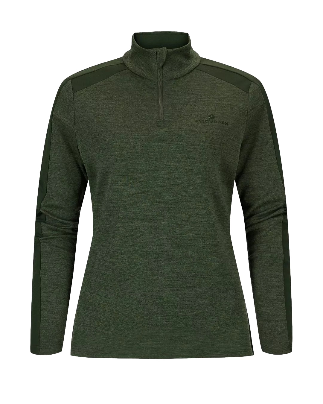 Amundsen 5Mila Half Zip Monochrome Womens Genser Grønn - modostore.no