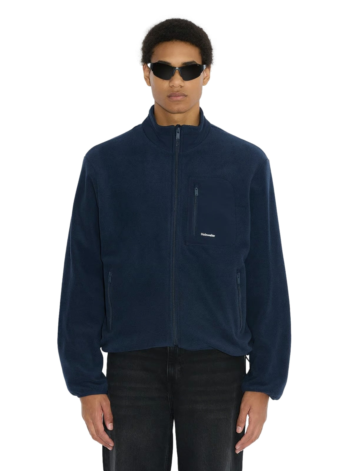 Holzweiler Dovre Fleece Jacket Jakke Navy - modostore.no