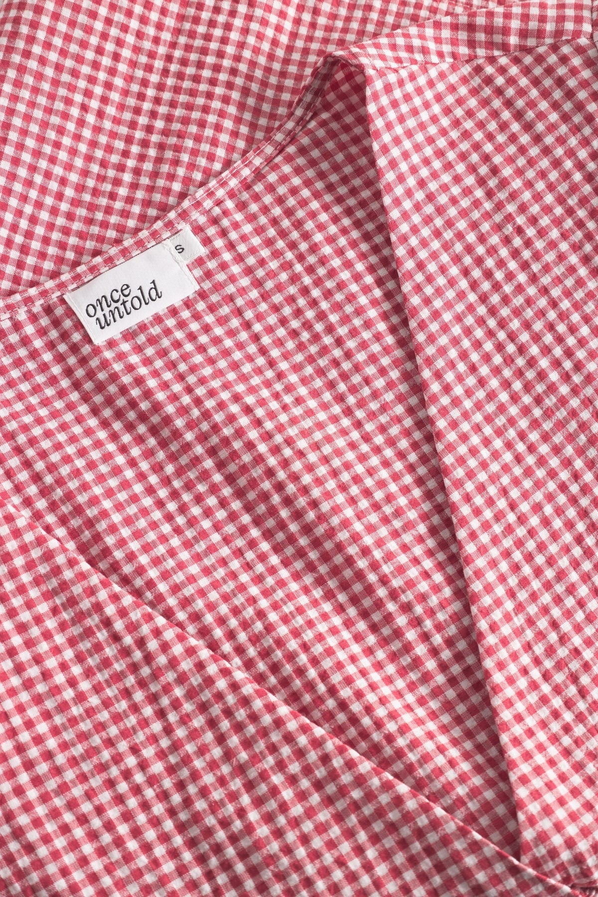 Once Untold Indiana Button Shirt Skjorte Rødt Mønster - modostore.no