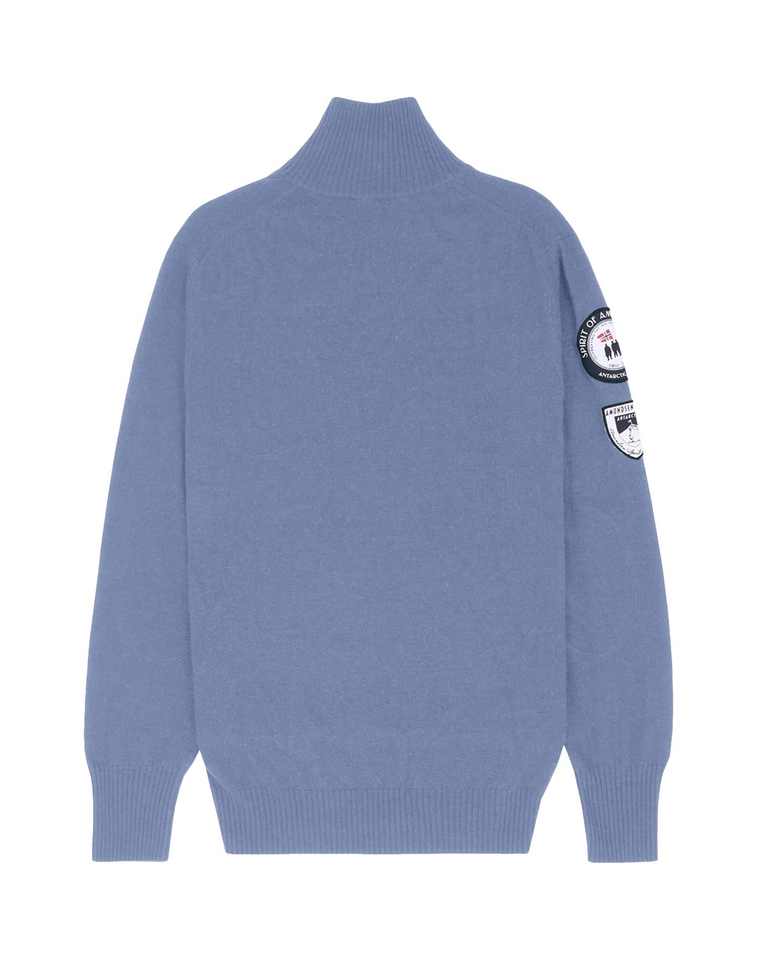 Amundsen Peak Half Zip Mens Genser Gråblå