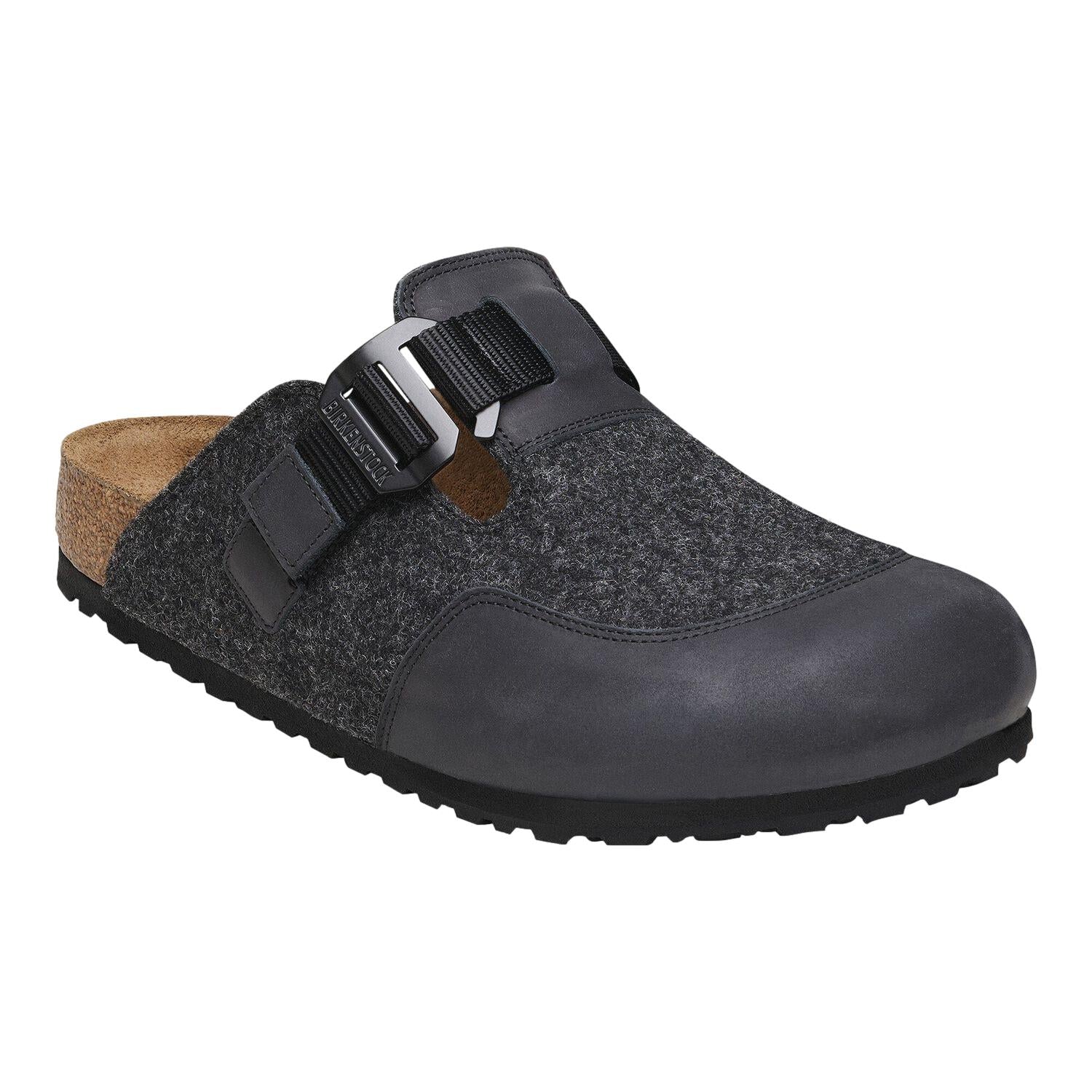 Birkenstock Boston Nova Felt Sko Mørkegrå - modostore.no