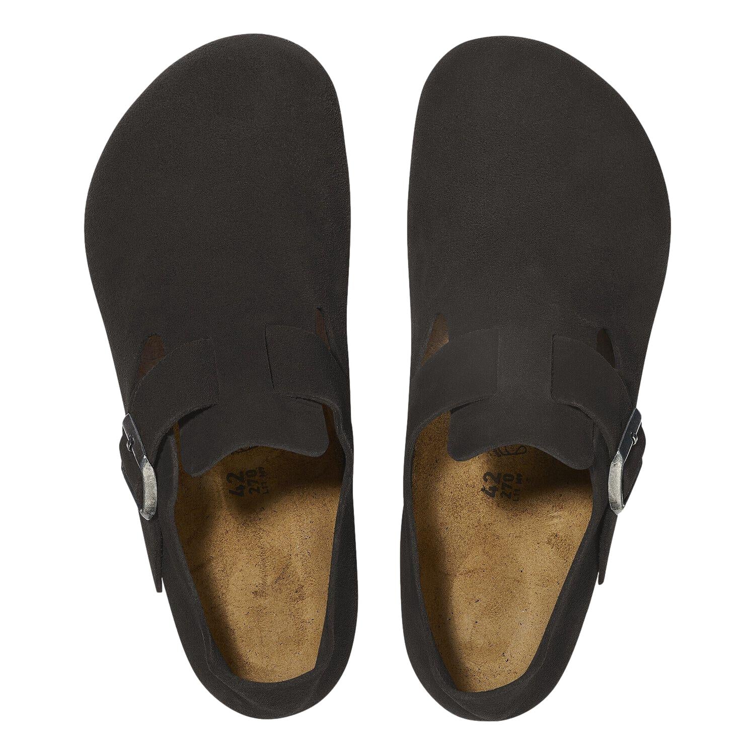 Birkenstock London Suede Regular Black Sko Sort - modostore.no