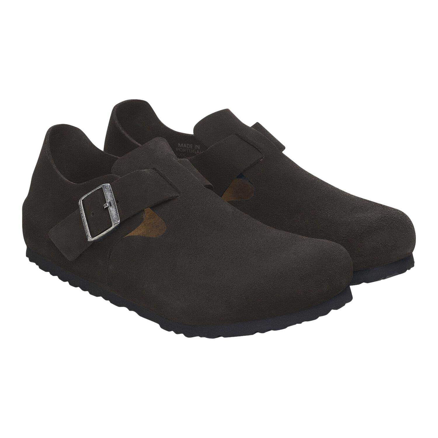 Birkenstock London Suede Regular Black Sko Sort - modostore.no