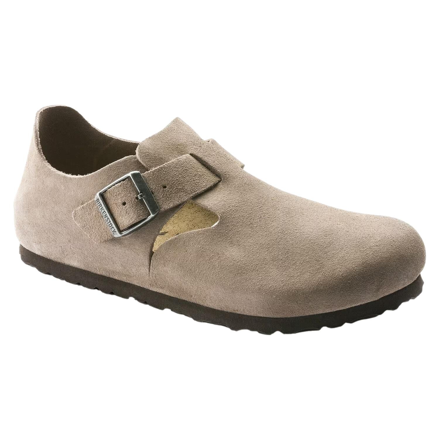 Birkenstock London Suede Regular Taupe Sko Beige - modostore.no
