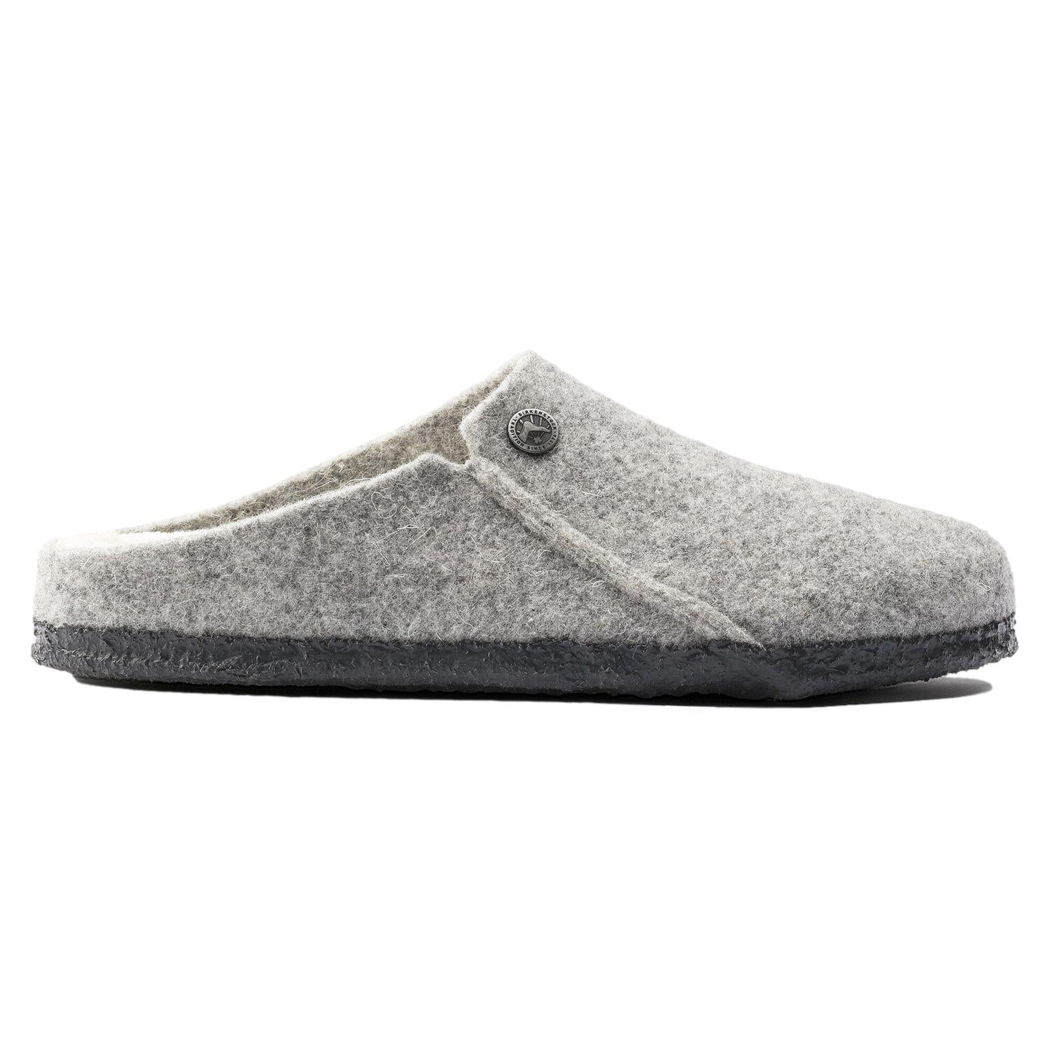 Birkenstock Zermatt Rivet Wool Felt Narrow Sko Lysegrå - modostore.no