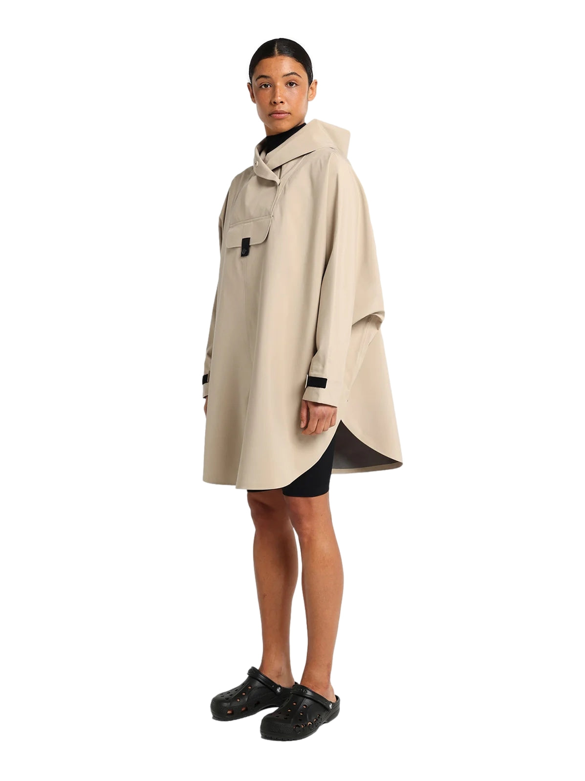 Blæst Bergen Poncho Beige Jakke Beige - modostore.no