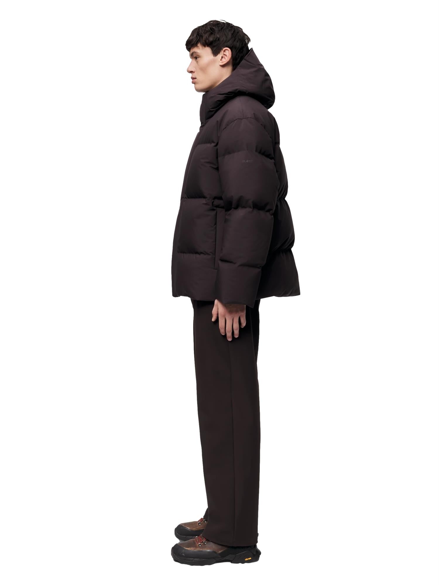 Blæst Grotli Down Jacket Brown Soil Jakke Mørkebrun - modostore.no