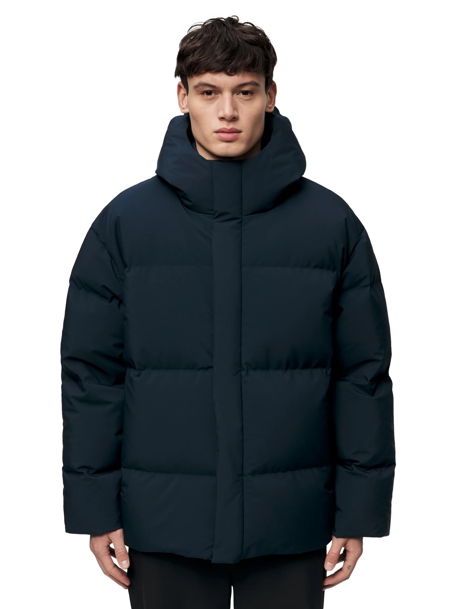 Blæst Grotli Down Jacket Dark Navy Jakke Marine - modostore.no