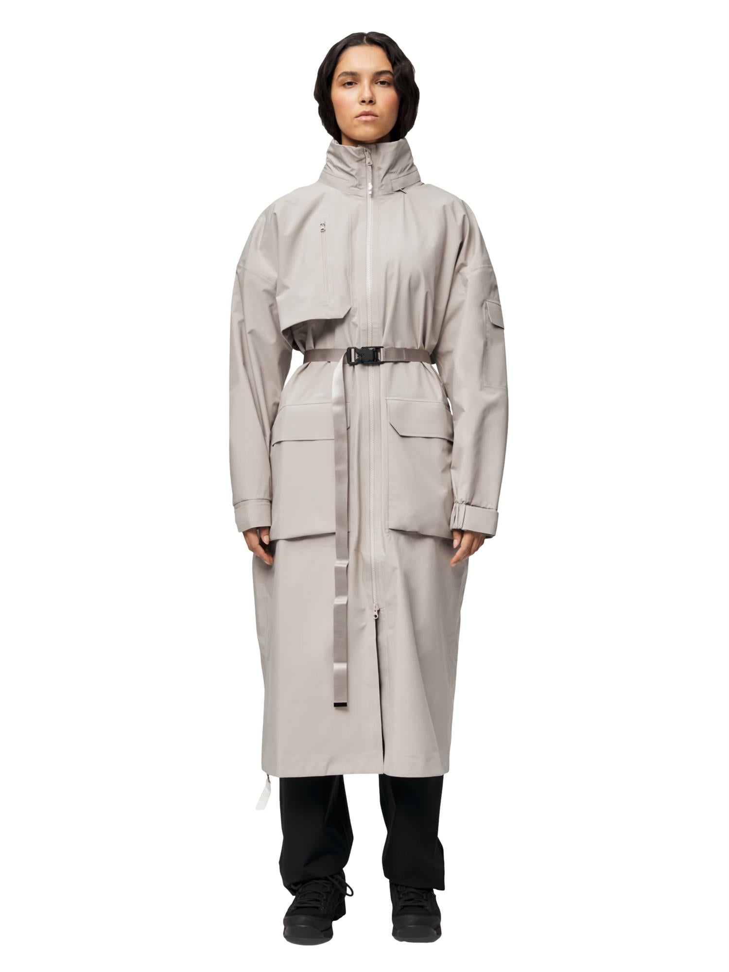 Blæst Klipra Coat Low Tide Jakke Beige Grå - modostore.no