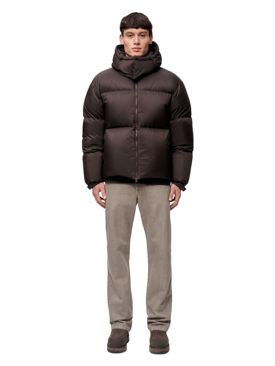 Blæst Perma Lightweight Down Jacket Brown Soil Jakke Brun - modostore.no