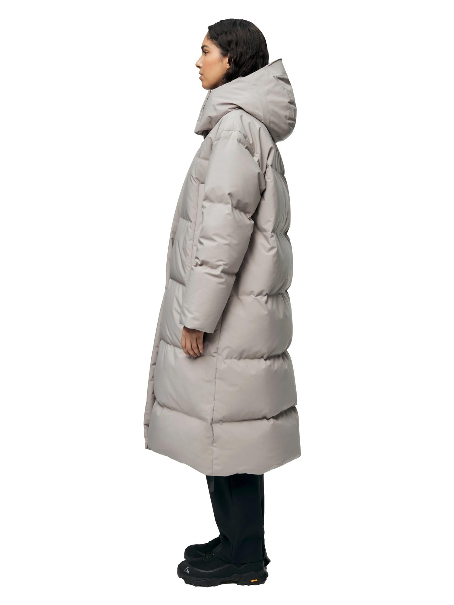 Blæst Stranda Down Coat Low Tide Jakke Beige Grå - modostore.no