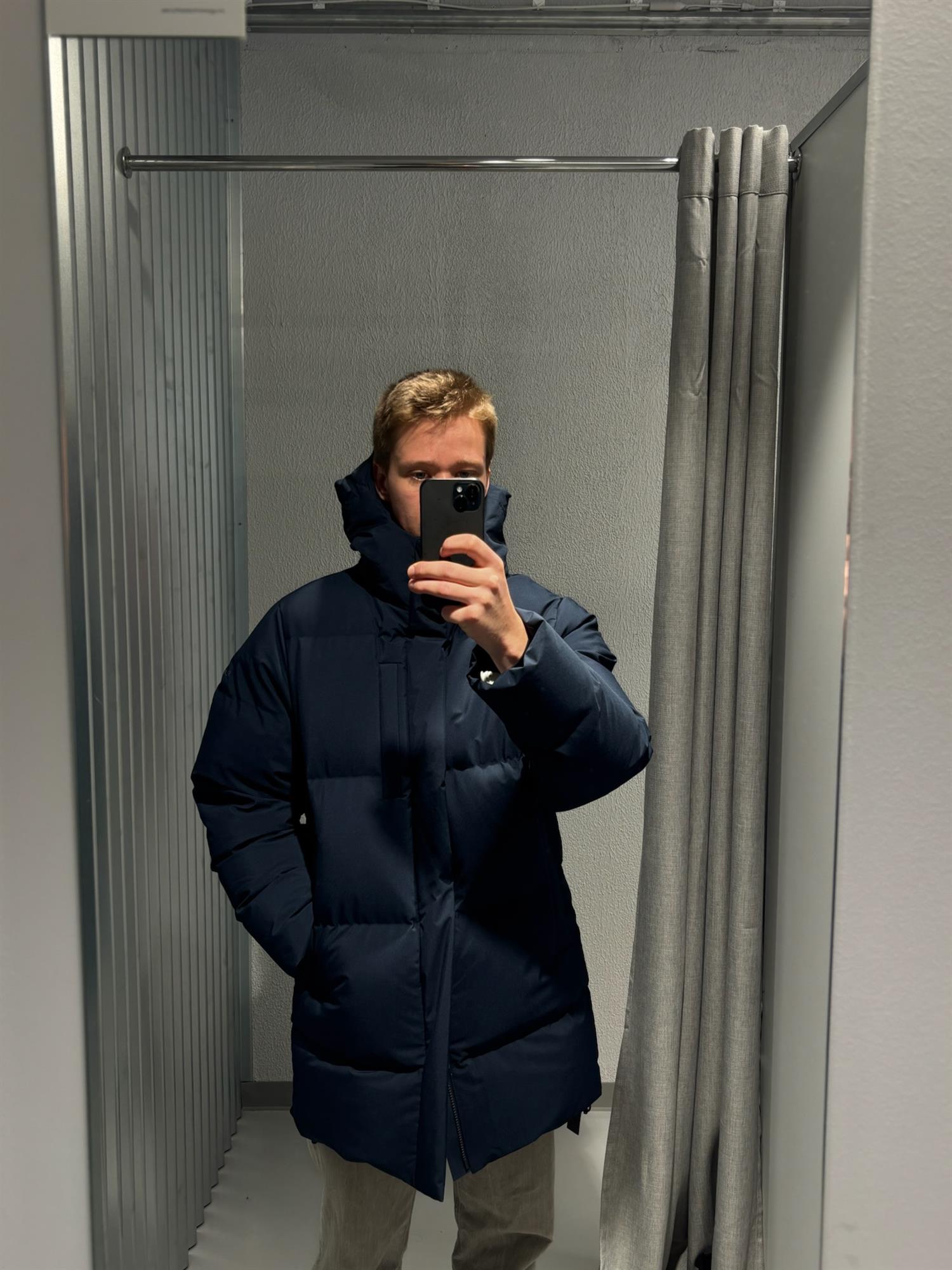 Blæst Ulla Down Jacket Dark Navy Jakke Navy - modostore.no