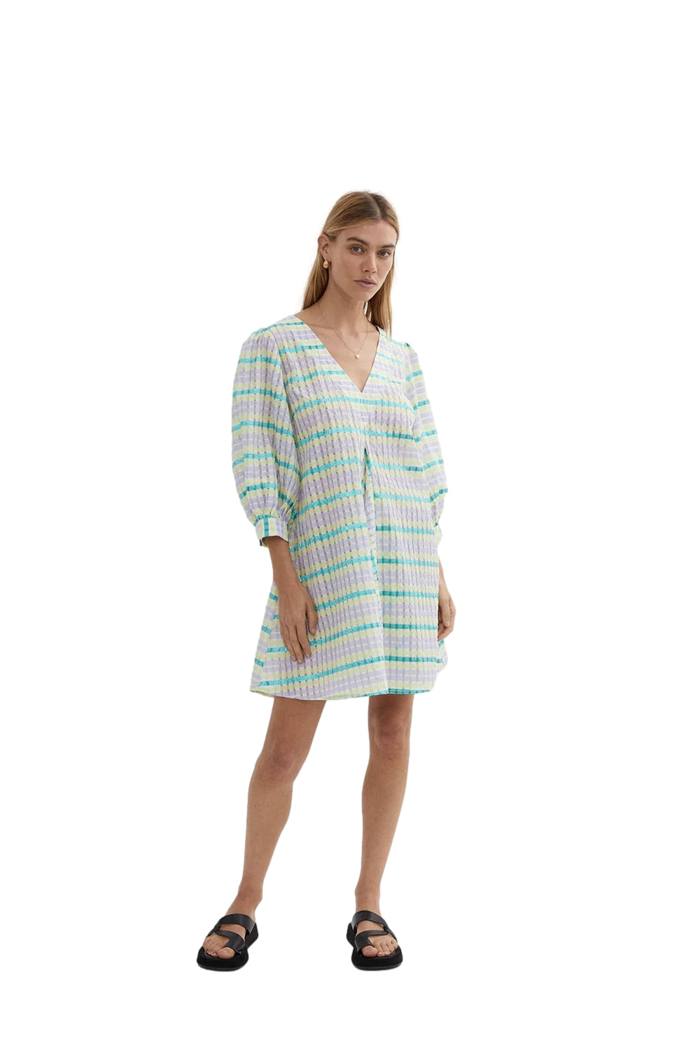 Blanca Studio Fennie Mini Dress Kjole Grønn - modostore.no