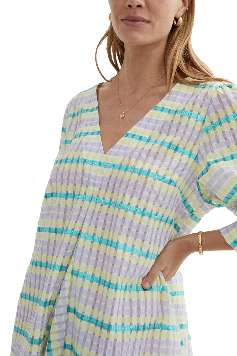 Blanca Studio Fennie Mini Dress Kjole Grønn - modostore.no