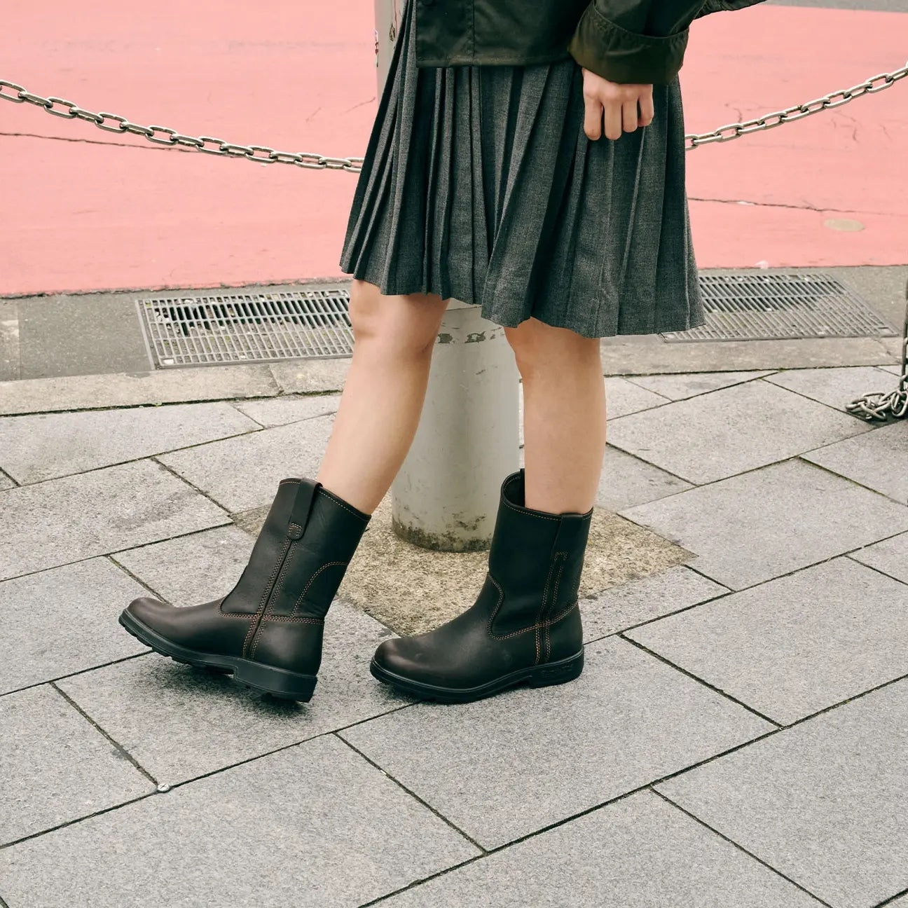 Blundstone 2528 Rigger Boot Claret Sko Mørkebrun - modostore.no