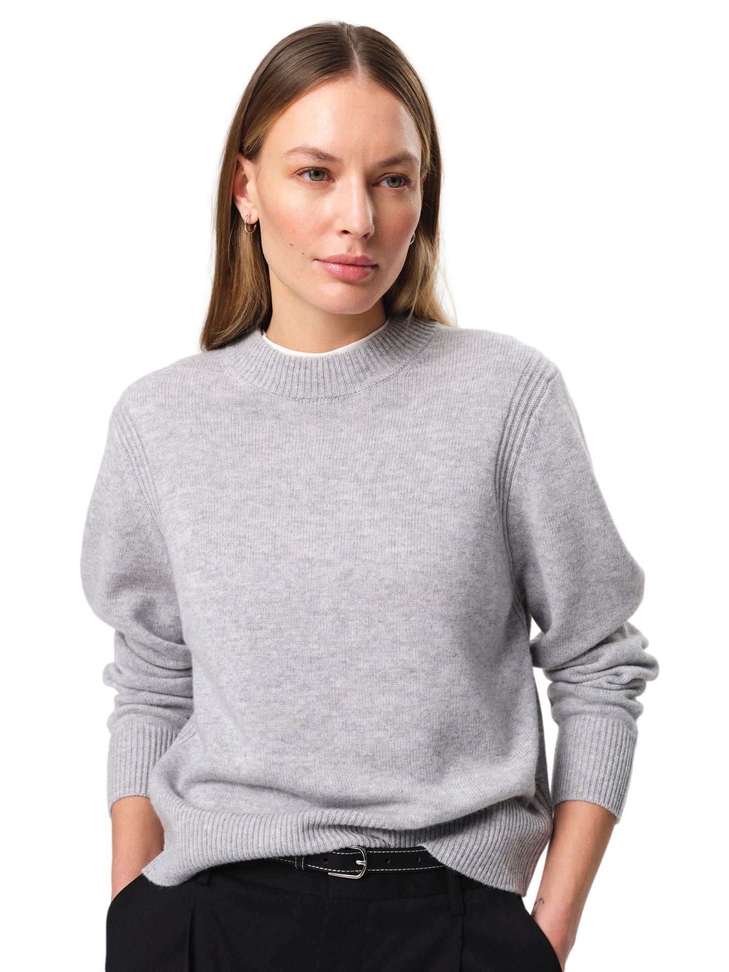 Julie Josephine Alma Sweater Genser Grå