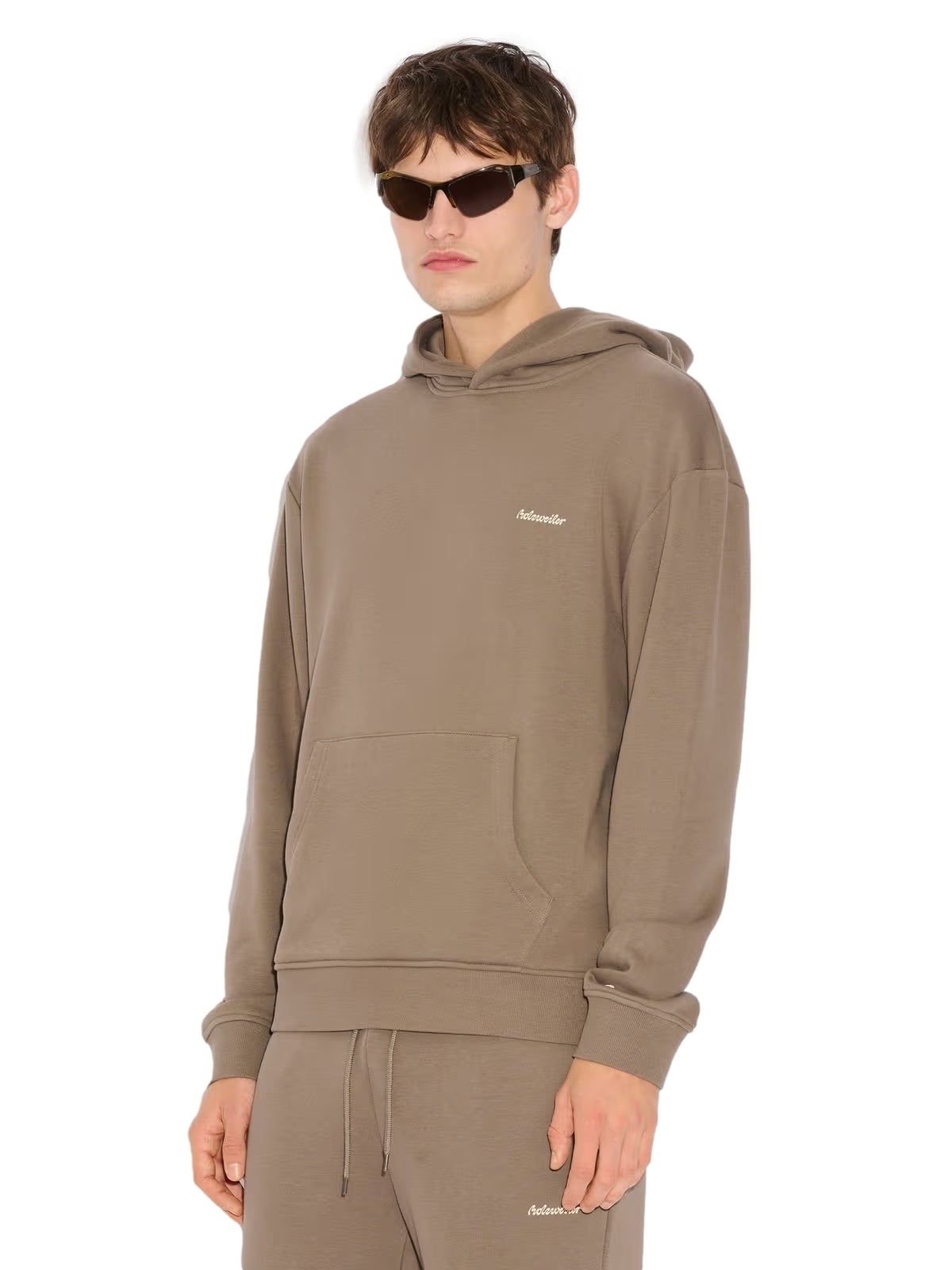 Holzweiler M Regular Light Hoodie Hettegenser Brun - modostore.no