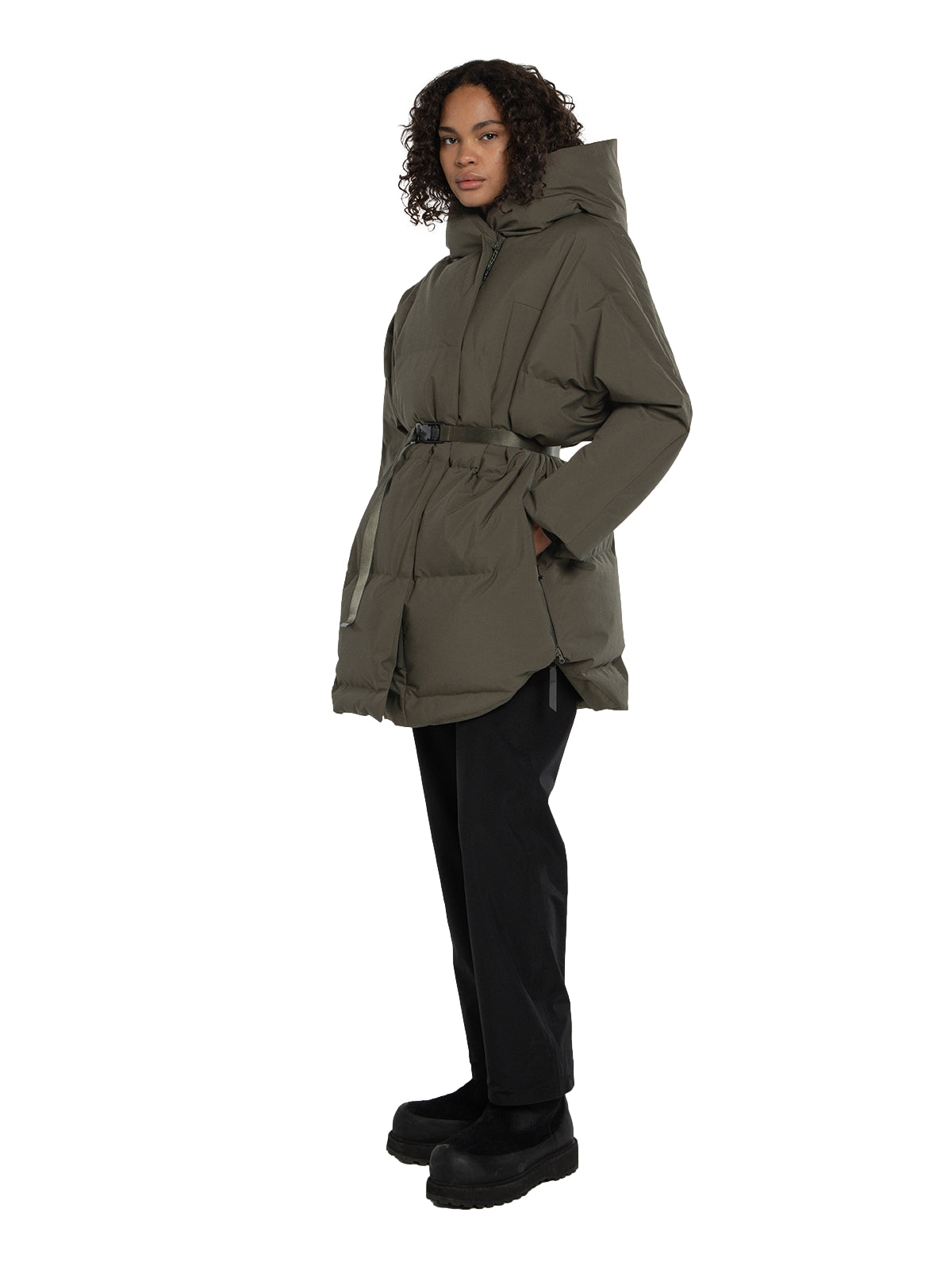 Blæst Spitsbergen Down Jacket Grape Leaf Jakke Oliven