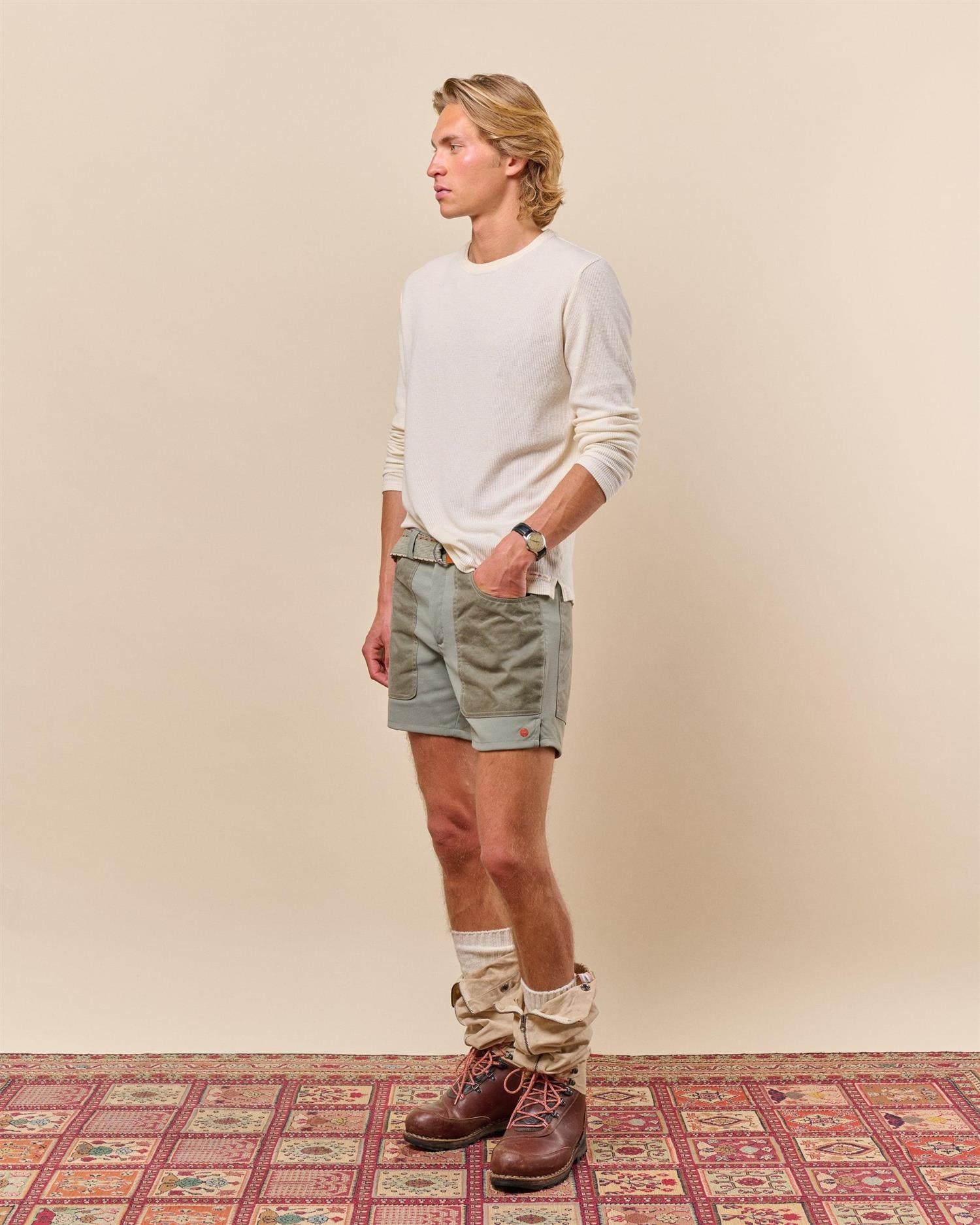 Amundsen 7Incher Field Shorts Mens Shorts Hvit Og Brun