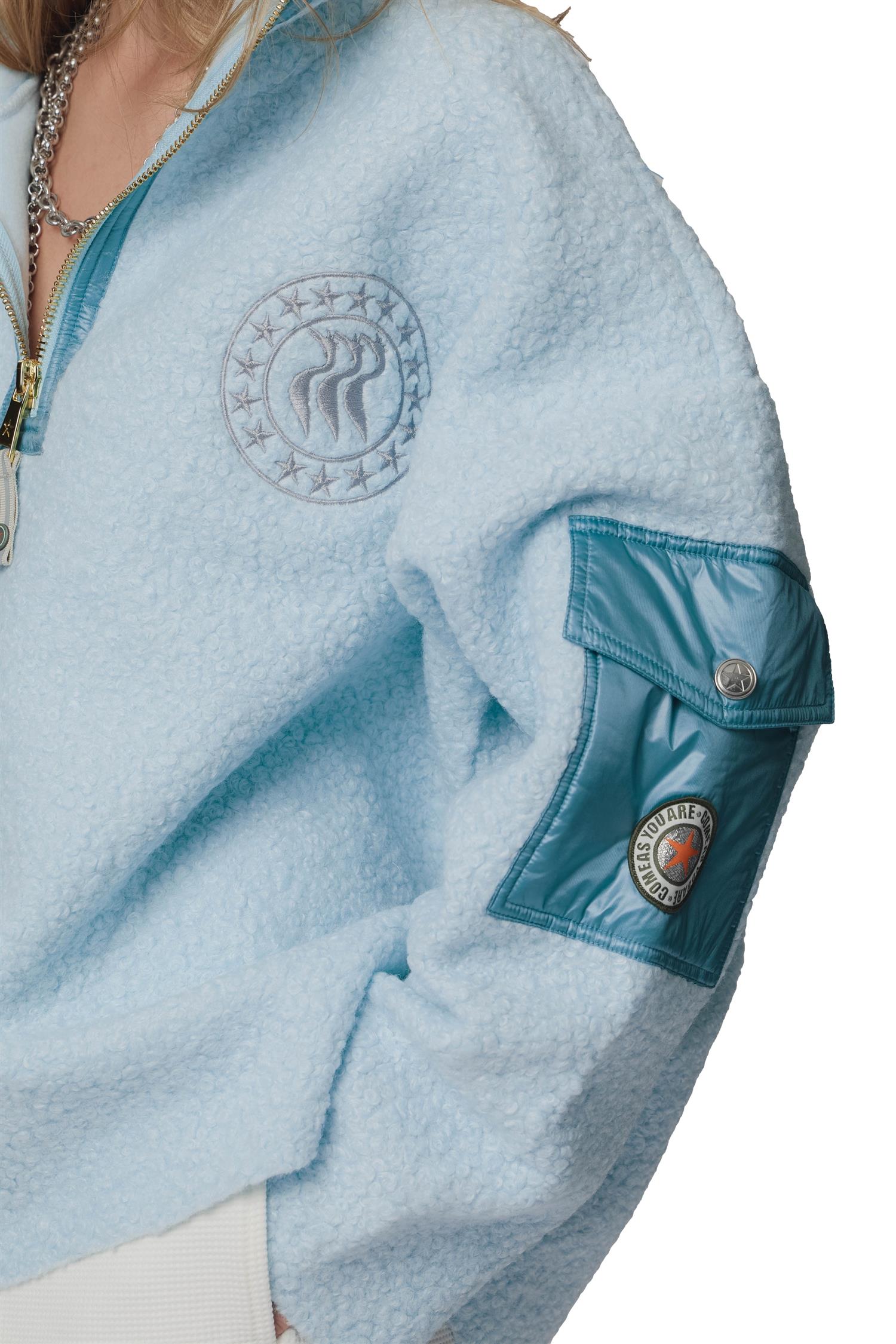 CAYA Nini Half Zip Light Blue Genser Lyseblå