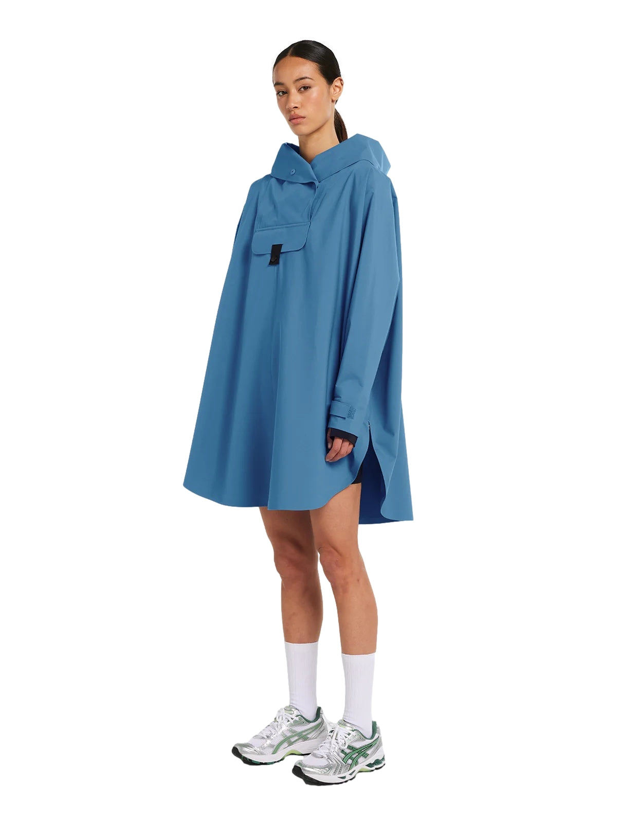 Blæst Bergen Poncho Coronet Blue Jakke Blå