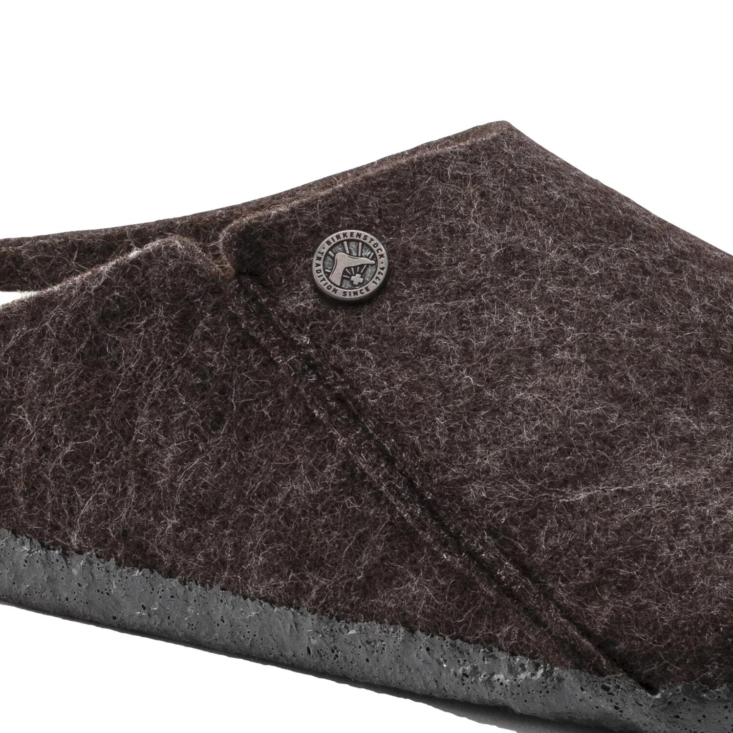 Birkenstock Zermatt Rivet Wool Felt Regular Sko Brun Melert