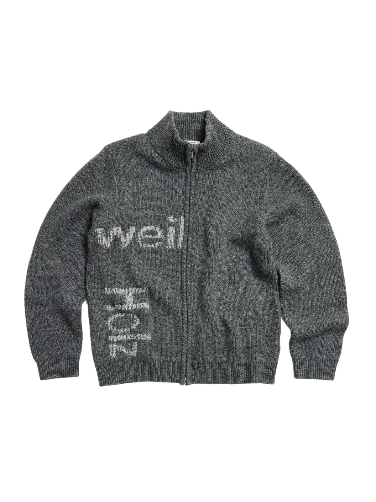 Holzweiler Haza Logo Zip Cardigan Cardigan Grå