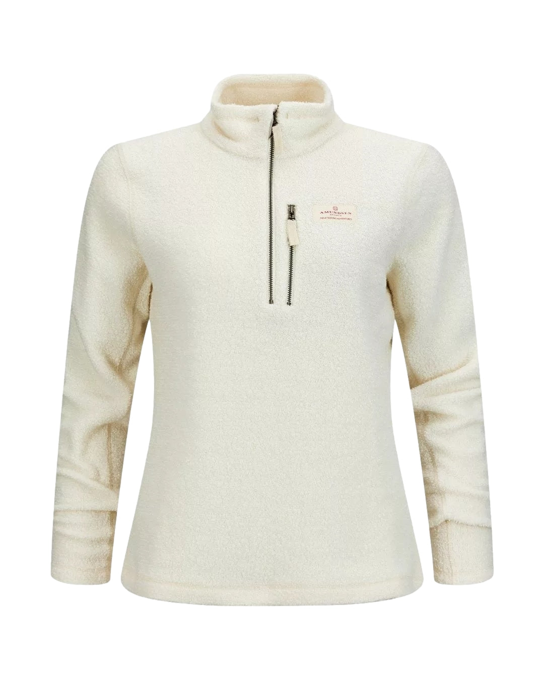 Amundsen Hut Halfzip Womens Genser Off-White