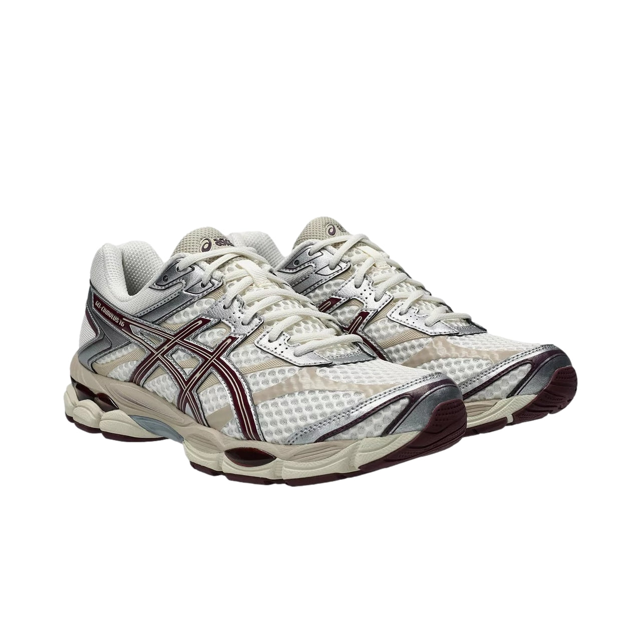 Asics Gel-Cumulus 16 Cream/Beniimo Purple Sko Burgunder Og Beige - modostore.no